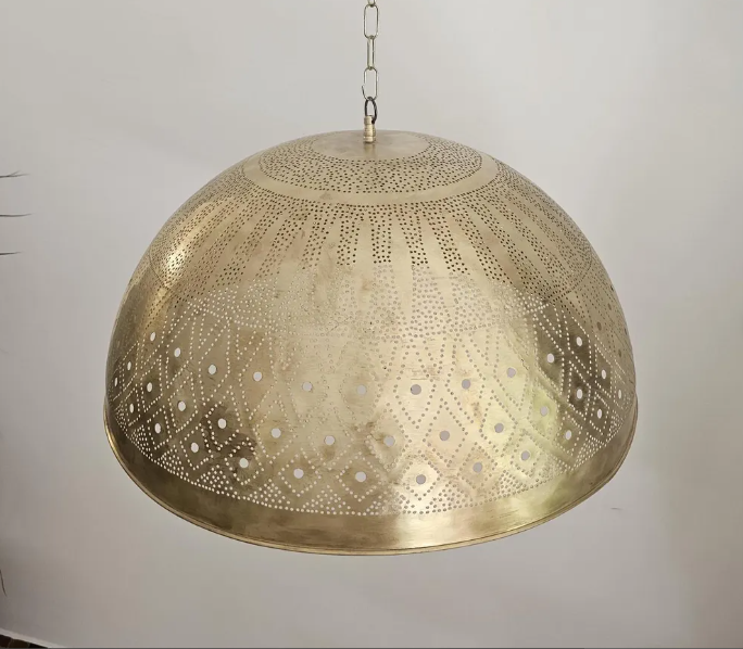 Hammered dome lamp , kitchen island, brass dining lampshade, handmade brass lamp ,Green Patina Dome Pendant Light
