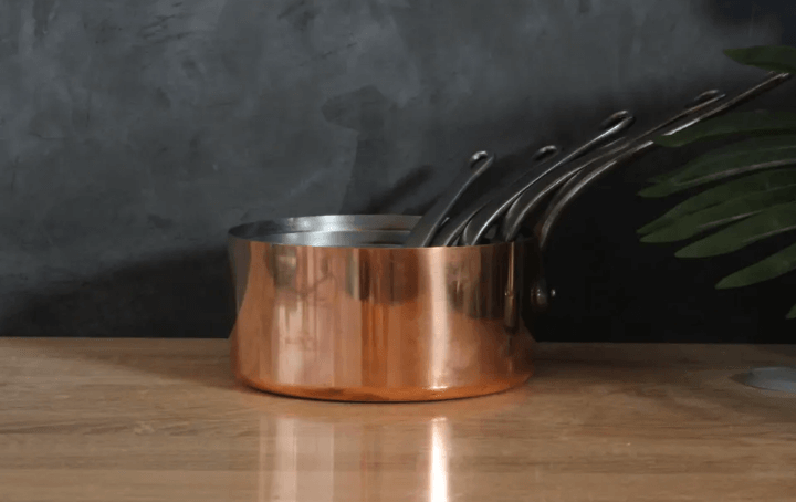 Vintage Moroccan Copper Cookware Set - 5 Piece Tin Lined Pots / cookware