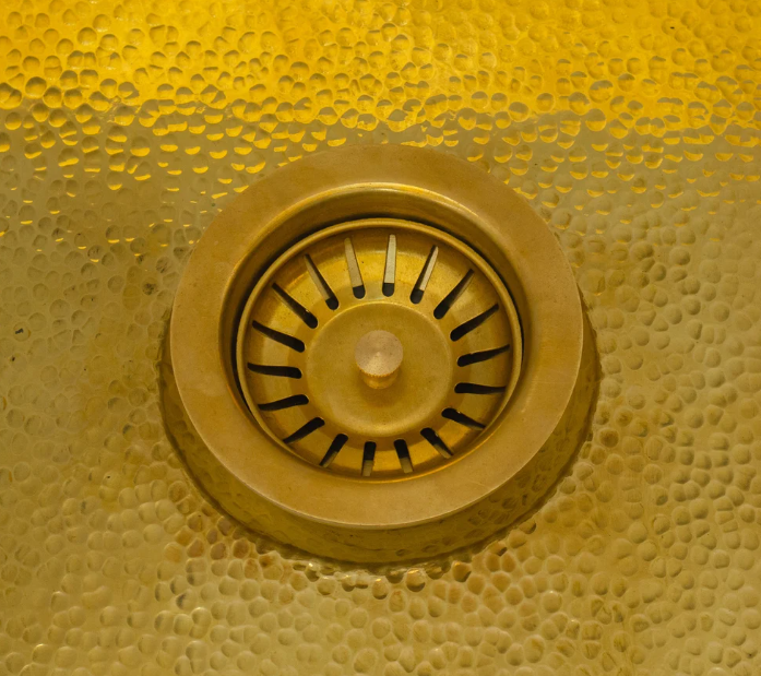 Solid Unlacquered Brass Undermount Hammered Sink, Kitchen Bar Sink, Island Sink, Outdoor Sink