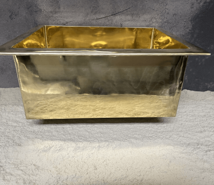 Unlacquered Brass Undermount Kitchen Sink - Premium Quality / Brass,Durable,Elegant,Kitchen Sink,sink,Undermount,Unlacquered,Various Sizes
