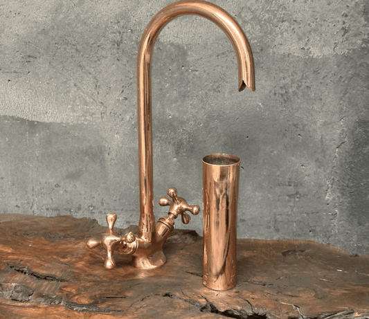 Copper Gooseneck Faucet for Bathroom Sink / BATHROOM FAUCETS