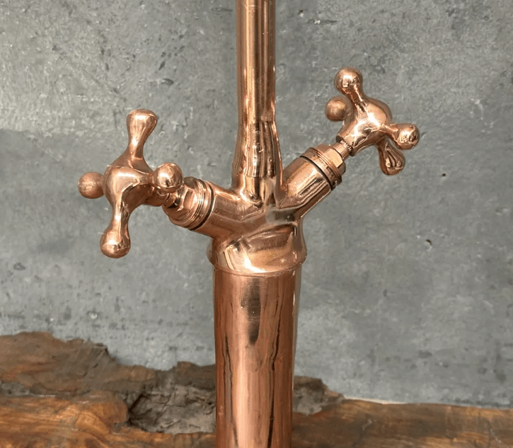 Copper Gooseneck Faucet for Bathroom Sink / BATHROOM FAUCETS