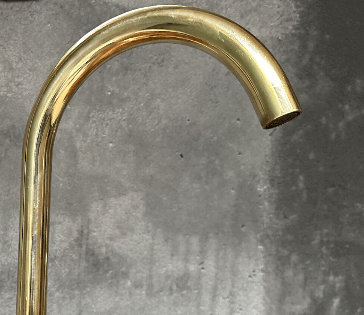 Unlacquered Brass Sink Faucet - Stylish and Durable | Copper Quality / BATHROOM FAUCETS,Brass Sink Faucet,Kitchen Hardware,Single Handle Mixer,Unlacquered Brass,Wet Bar Faucet