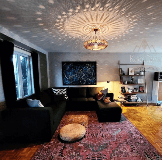Pendant Light - Moroccan Lamp Brass Light - Ceiling Light - Lamp Chandelier Lighting / bedroom