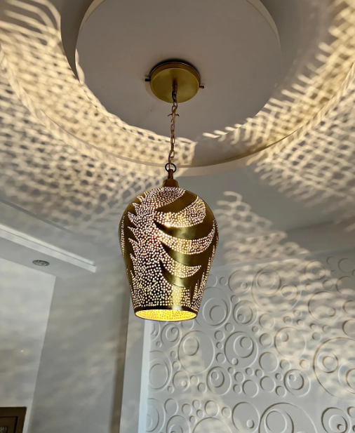 pendant brass light, handcrafted ceiling lamp, brass lantern lighting, light fixture, pendant chandelier for home décor, ceiling pendant
