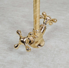 Unlacquered Solid Brass bathroom Faucet, Brass Bathroom Faucet, Unlacquered Brass Gooseneck Bathroom Faucet