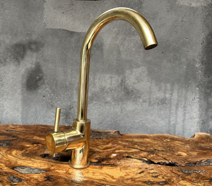 unlacquered brass sink faucet, single handle mixer faucet, wet bar brass sink faucet