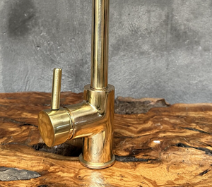unlacquered brass sink faucet, single handle mixer faucet, wet bar brass sink faucet