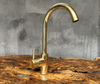 unlacquered brass sink faucet, single handle mixer faucet, wet bar brass sink faucet