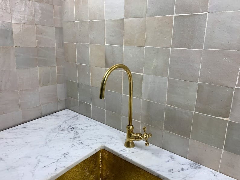 unlacquered brass kitchen faucet , kitchen faucet ,drinking water faucet , brass cold faucet , sink faucet , instant hot water faucet ,
