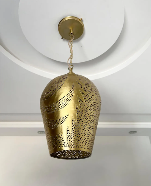 pendant brass light, handcrafted ceiling lamp, brass lantern lighting, light fixture, pendant chandelier for home décor, ceiling pendant