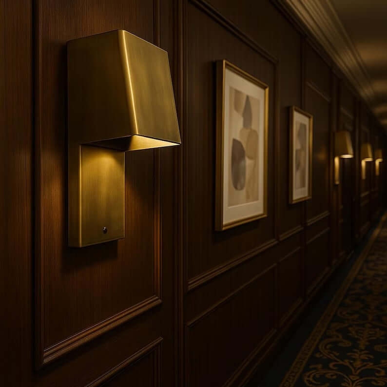modern brass wall sconce