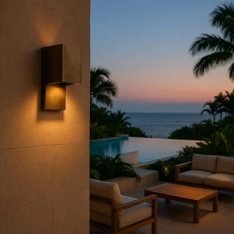 handmade brass wall sconce