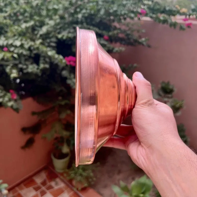Unlacquered Copper Shower head, Outdoor Shower Head, Rainfall Shower, Antique Copper Shower Head