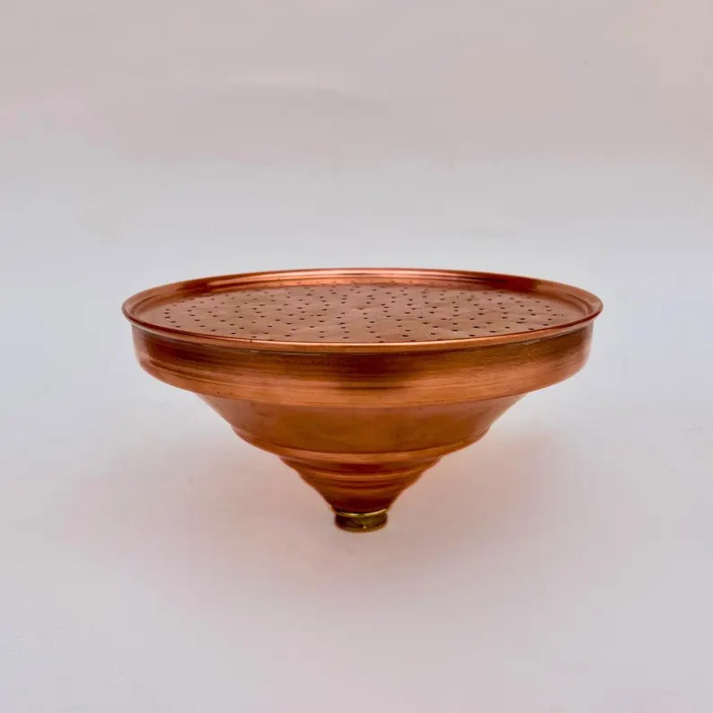 Unlacquered Copper Shower head, Outdoor Shower Head, Rainfall Shower, Antique Copper Shower Head