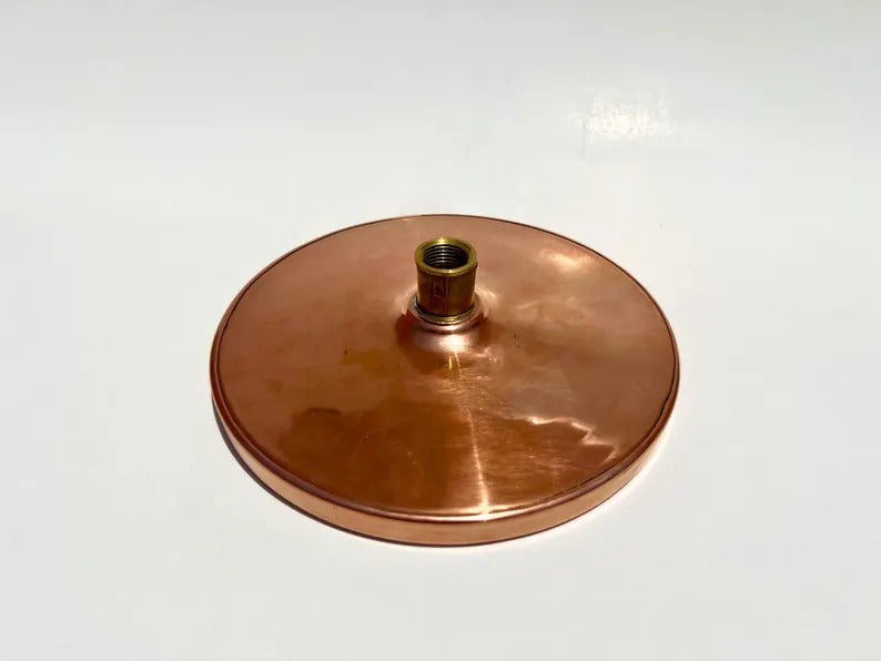 Unlacquered Copper Shower Head, Rainfall Shower Head, Solid Outdoor Showerhead, Round Copper Rain Shower Head