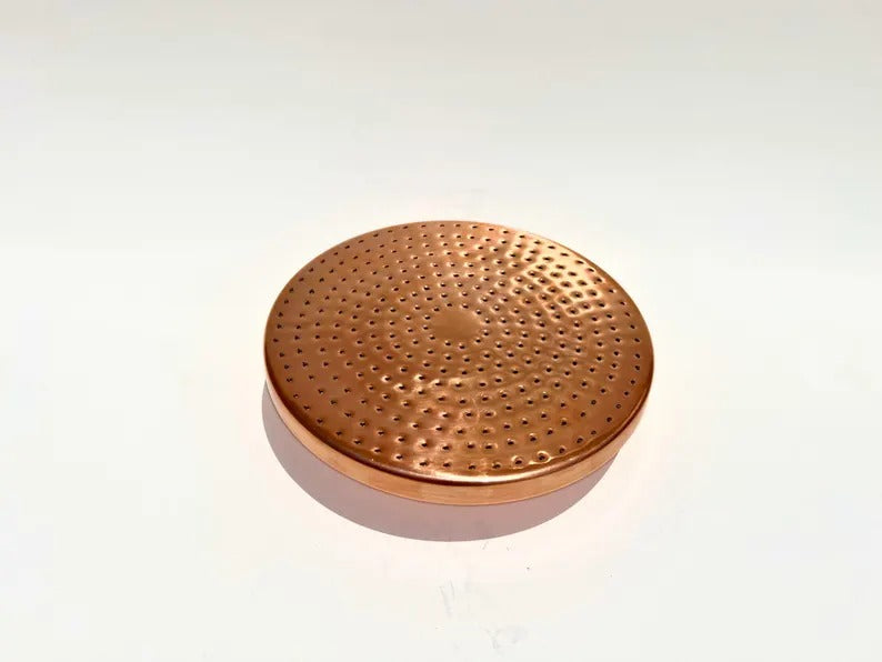 Unlacquered Copper Shower Head, Rainfall Shower Head, Solid Outdoor Showerhead, Round Copper Rain Shower Head